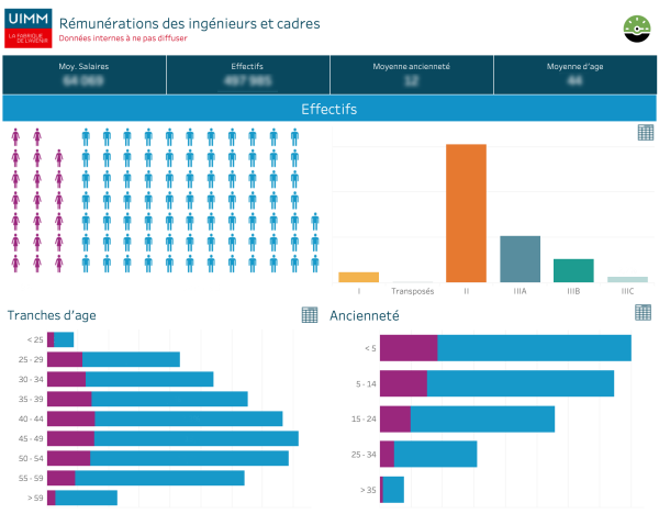 Effectifs ingénieurs et cadres